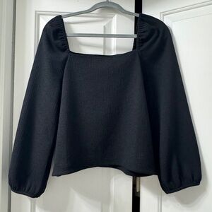 Long Sleeve Square Neck Madewell top